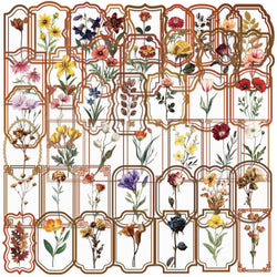Vintage Plant Flower Waterproof Stickers for Laptop, Phone, Guitar, Helmet, Water Cup - 10/30/50PCS (Online Order Only)