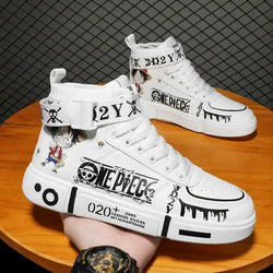 One Piece Luffy High Top Shoes Zoro Anime Sneakers (ONLINE ORDER ONLY)