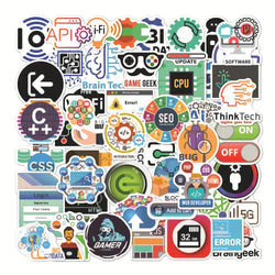 Funny Geek Java Programming Stickers Decals for Laptop, Skateboard, Motorcycle, Car - Waterproof, 10/30/50pcs (Online Order Only)
