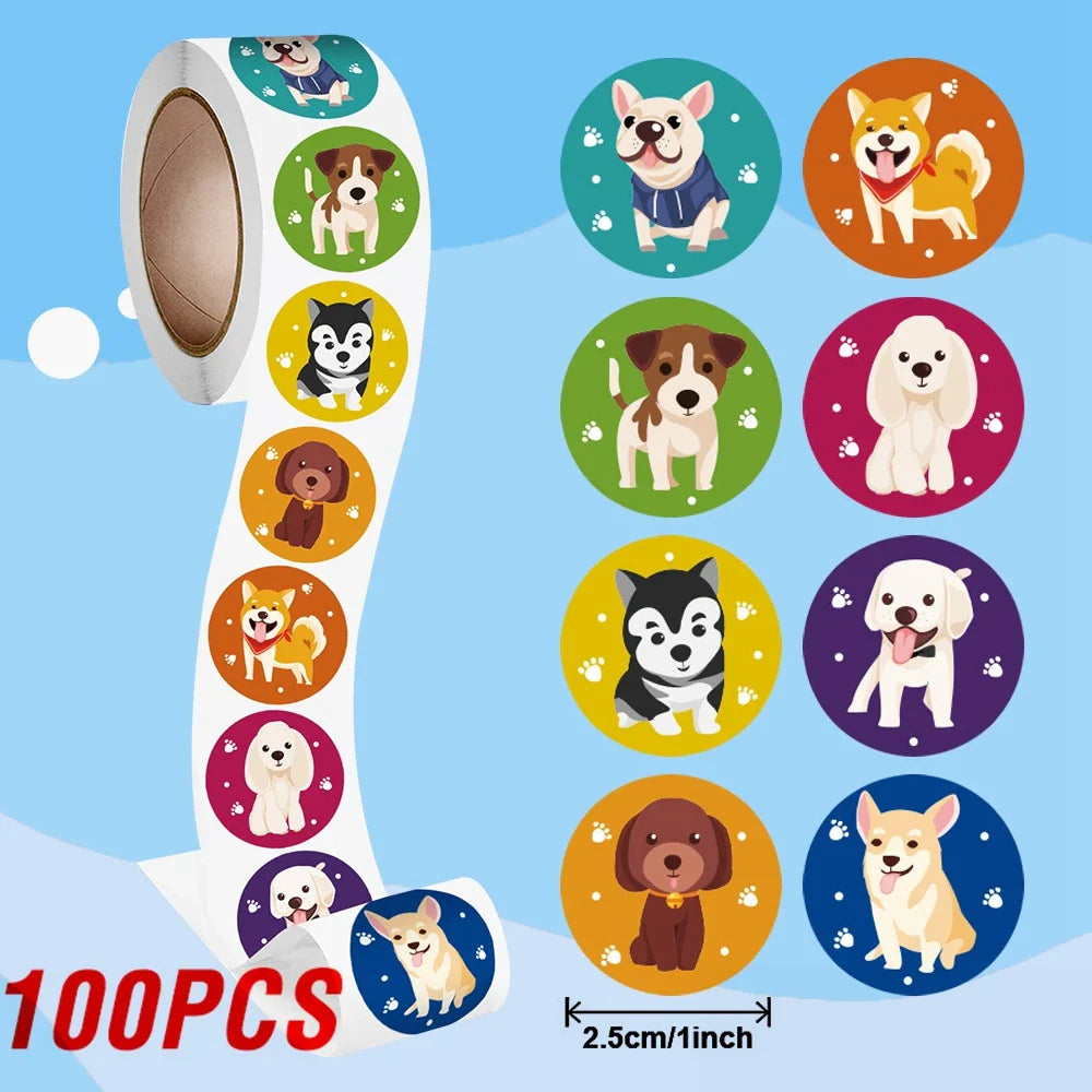 100-500pcs Cute Animals Stickers Labels Reward Stickers Motivational Stickers For Kids For School Reward Students Teachers (ONLINE ORDER ONLY)