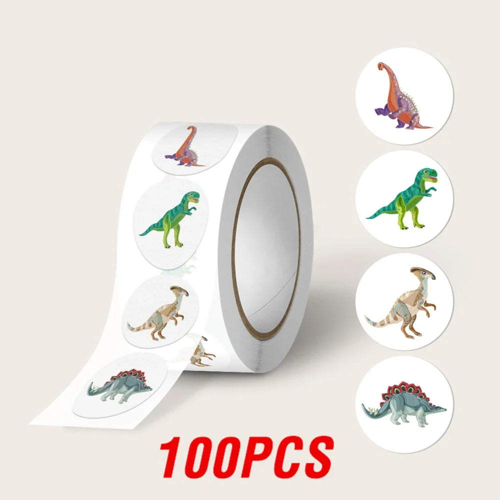 100-500pcs Cartoon Animal Reward Sticker Label Thank You Cute Game Sticker DIY Gift Sealing Label Decoration Supple (ONLINE ORDER ONLY)