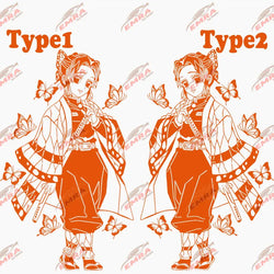 Anime Stickers Ghost Squad Girl For Car Sticker Decoration Door Hood Die Cutting Cartoon External Accessories Vinyl Decals (ONLINE ORDER ONLY)