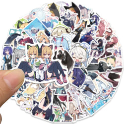 50pcs Cartoon Anime Game Blue Archive The Animation Stickers Cute Water Bottle Sticker Luggage Laptop Guitar Diary Vinyl Decals (ONLINE ORDER ONLY)