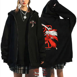 Inuyasha Graphic Zipper Hoodie Unisex Manga Jacket (ONLINE ORDER ONLY)