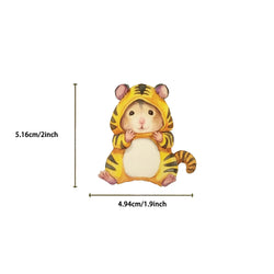 55pcs Hello Cute Hamster Stickers Suitcase Skateboard Guitar DIY Laptop Waterproof Sticker Aesthetic PVC School Stationery ﻿ (Online Order Only)
