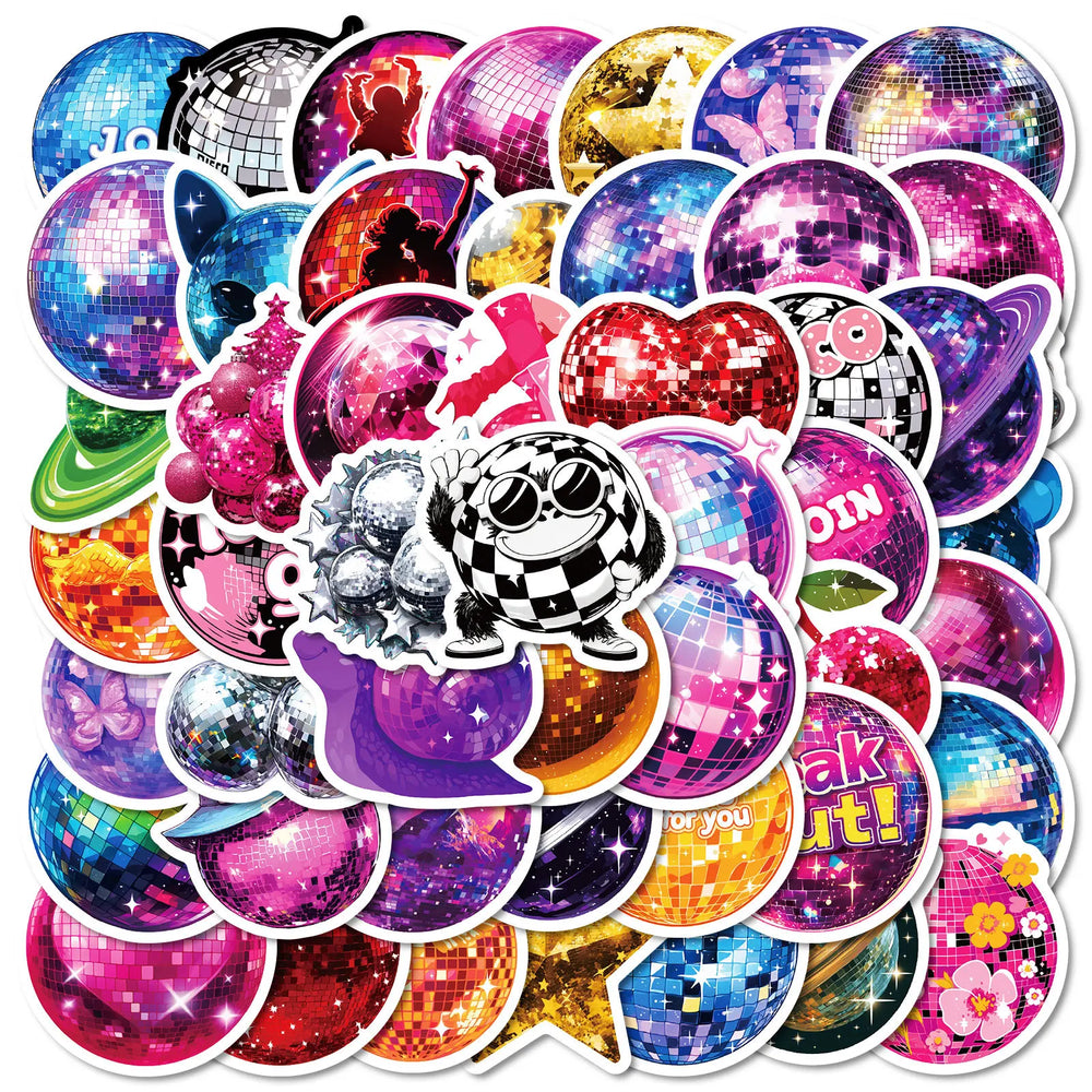 50Pcs Cartoon Magic Space Planet Stickers for Helmet Wall DIY Decor (Online Order Only)