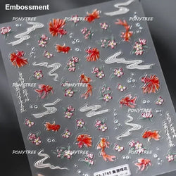 Beach Colourful Conch Dolphin Shell Starfish Jellyfish Star Summer Sea Wave Vacation Mode Water Bubble Nail Art Stickers Decals (Online Order Only)