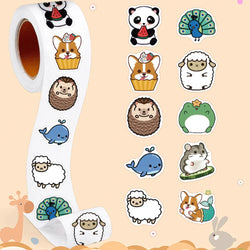 100-500pcs Cute Reward Stickers Animals Sticker For Kids Motivational Star Decals For School Teacher Student Stationery (ONLINE ORDER ONLY)