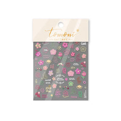 Wealthy Rich Snake Flower Coin Yuanbao Good Luck Blessing Fu Character Self Adhesive Nail Art Stickers Rhinestone Manicure Decal (ONLINE ORDER ONLY)