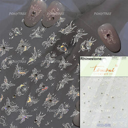 Bowknot Ribbon Butterfly Jelly Shiny Sparkling Delicate Charming Bow Tie 5D Nail Art Decorations Stickers DIY Manicure Decals (ONLINE ORDER ONLY)