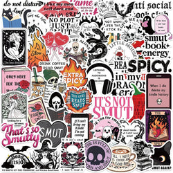 Cool Smut Bookish Stickers PVC Waterproof Laptop Luggage Phone Car Decoration (Online Order Only)
