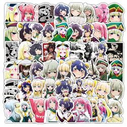 10/30/50PCS Gushing over Magical Girls Stickers Anime Decals Scrapbook Luggage Laptop Guitar Car Bike Skateboard Cartoon Sticker (Online Order Only)