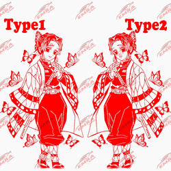 Anime Stickers Ghost Squad Girl For Car Sticker Decoration Door Hood Die Cutting Cartoon External Accessories Vinyl Decals (ONLINE ORDER ONLY)