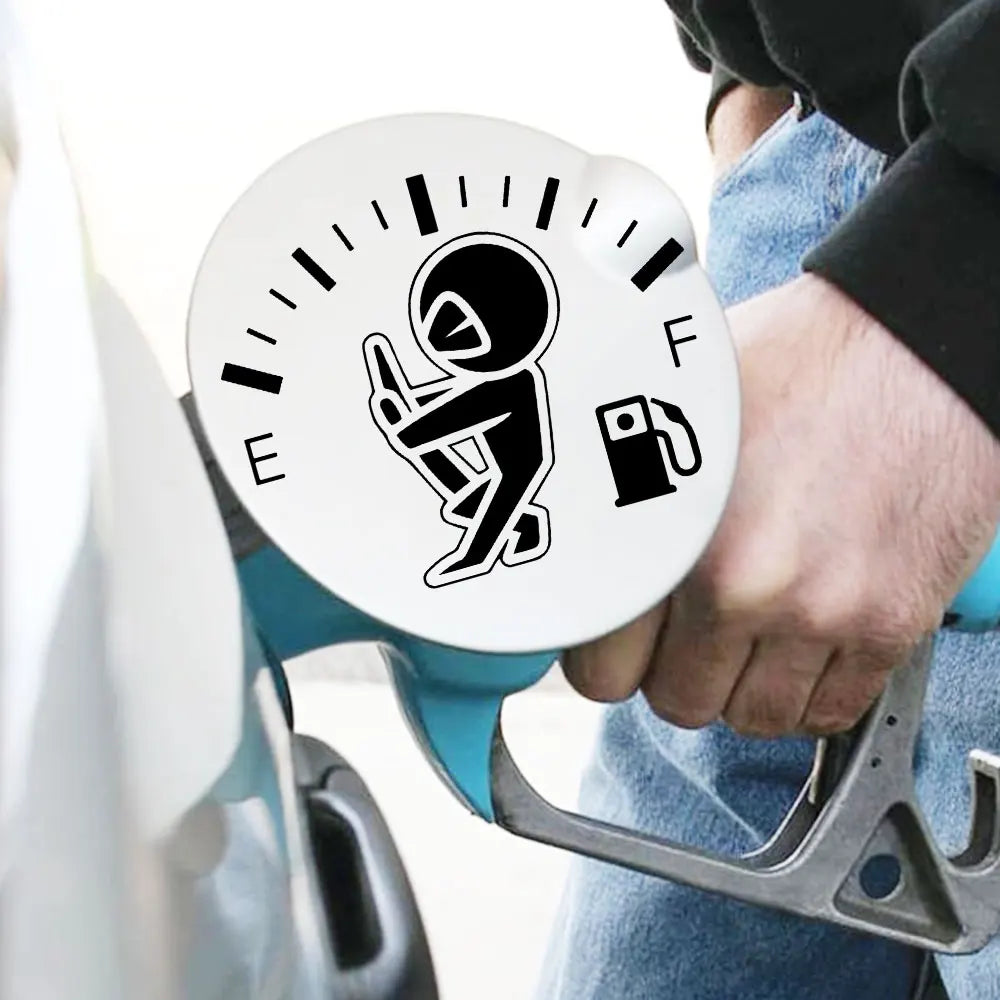 Funny Full Gas Gauge Sticker for Car Fuel Tank Cap Door Decoration Automotive Supplies Outdoor Stickers Pvc Vinyl Decals (ONLINE ORDER ONLY)