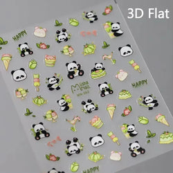 Charming Cherry's Cake Cute Bowknot Pink Blue Bear Flower Bouquet Strawberry Adhesive Nail Art Sticker Rhinestone Manicure Decal (Online Order Only)