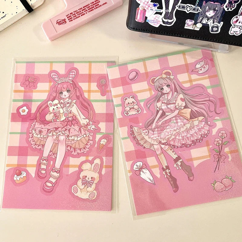 Korean Cute Maid Devil Angel Girl Stickers Scrapbooking DIY Album Decoration Sticker Aesthetic Personalized Kawaii Stationery (ONLINE ORDER ONLY)