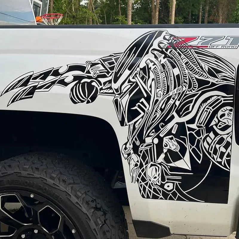 Large Predato For Car Sticker Characters Body Decoration The Monster Stickers Big Picture Movement Style Die Cutting Vinyl Decal (ONLINE ORDER ONLY)