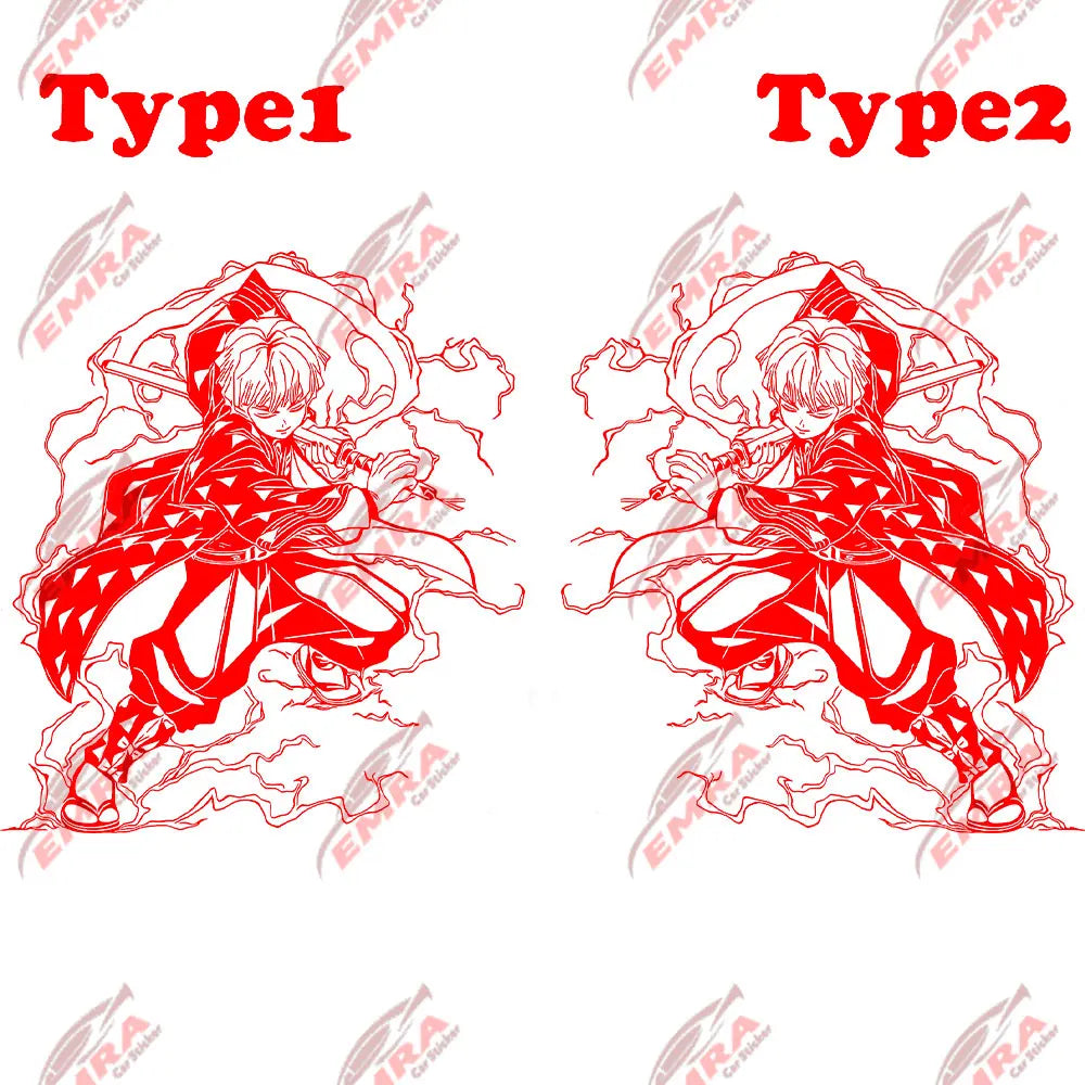 Anime Sticker For Car Sticker Decoration Window Body Hood Creative Personality Big Stickers Die Cutting PVC Vinyl Decals (ONLINE ORDER ONLY)