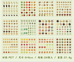 24piece/book Vitality Party Series Cut Film Sticker Book Y2K Journal Handbook Scrapbooking Kawaii Decoration Sticker Gift (ONLINE ORDER ONLY)