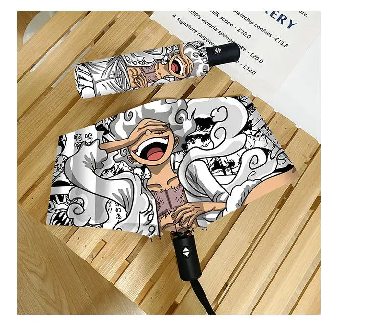 One Piece Nika Luffy Fold Umbrella Automatic Sunscreen (ONLINE ORDER ONLY)