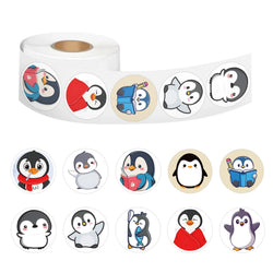 100-500pcs Cartoon Penguin Stickers For Kid Funny Decal Toy Gift DIY Decoration Label Cute Animal Label Stationery Sticker (Online Order Only)