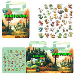40PCS Reusable Dinosaur Sticker Book Educational Puzzle Toys for Kids (Online Order Only)