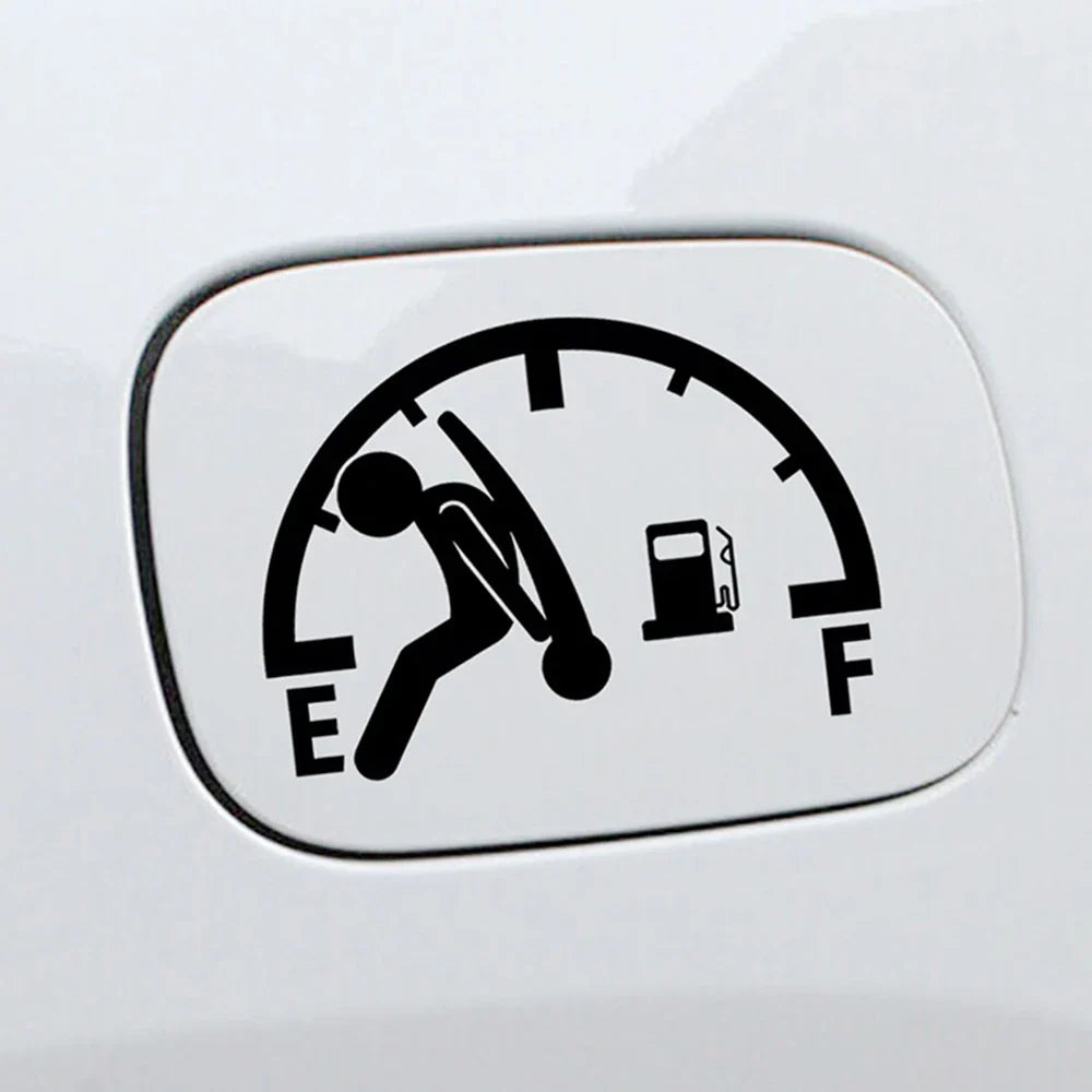 Funny Full Gas Gauge Sticker for Car Fuel Tank Cap Door Decoration Automotive Supplies Fashion Sticker Waterproof Vinyl Decals (ONLINE ORDER ONLY)