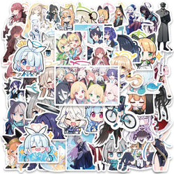 50pcs Cartoon Anime Game Blue Archive The Animation Stickers Cute Water Bottle Sticker Luggage Laptop Guitar Diary Vinyl Decals (ONLINE ORDER ONLY)