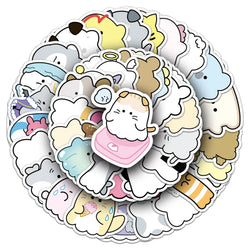 10/30/52PCS Kawaii Obakenu Stickers Cute Ghost Cartoon Sticker DIY Scrapbook Luggage Laptop Guitar Car Bike Skateboard Kids Toys (ONLINE ORDER ONLY)