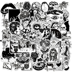 50pcs Gothic Skull Stickers for Teens, Cool Punk Horror Stickers for Laptop and Luggage (Online Order Only)