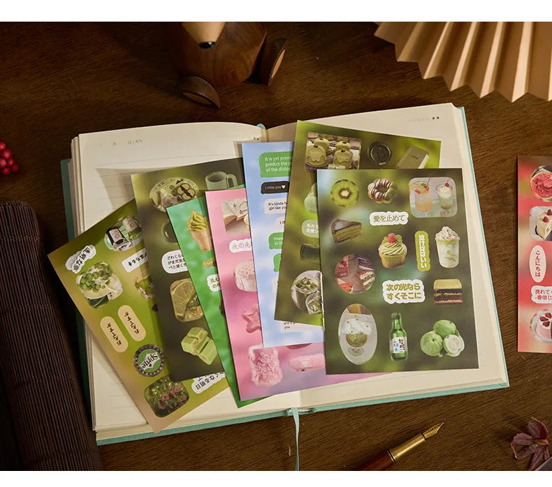 20 Pages Dream Language Series Cut Film Sticker Book Y2K Sticker Journal Handbook Scrapbooking Kawaii Decoration Sticker Gift (ONLINE ORDER ONLY)