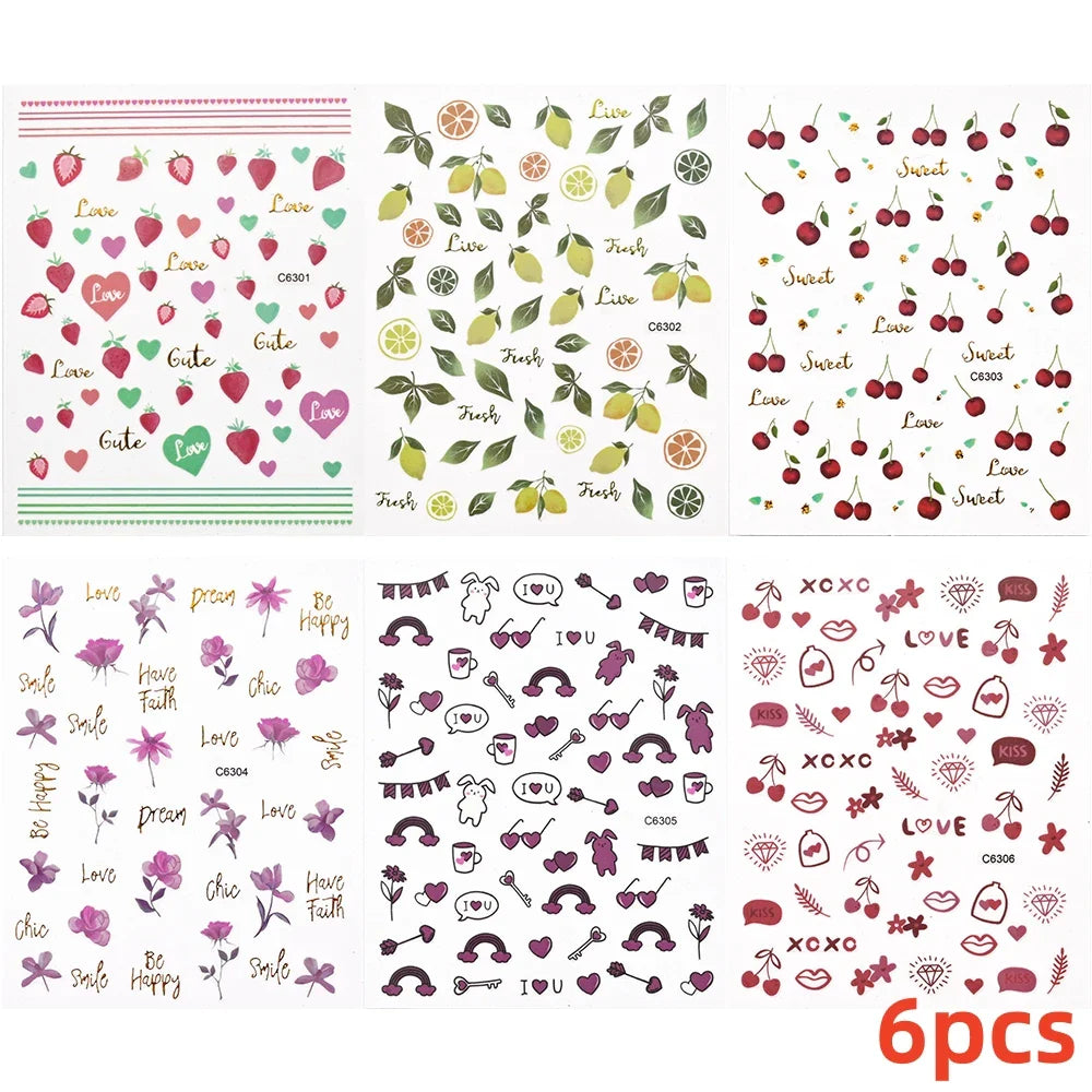 6 Sheets Moon/Star Nail Art Sticker Adhesive Gold Color Sticker Sheets Universal Constellation Shapes Sticker Art Decoration (ONLINE ORDER ONLY)