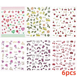 6 Sheets Moon/Star Nail Art Sticker Adhesive Gold Color Sticker Sheets Universal Constellation Shapes Sticker Art Decoration (ONLINE ORDER ONLY)