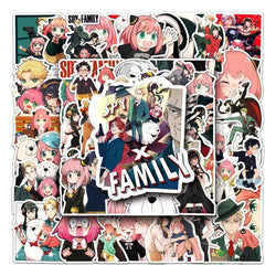 50pcs SPY×FAMILY Anime Stickers for Laptop, Phone, Car, Scooter, Water Bottle, Suitcase, Graffiti Decor (Online Order Only)