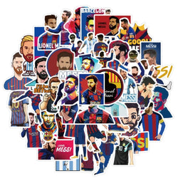 50Pcs Soccer Star Tribute Football Graffiti Stickers DIY Luggage Guitar Laptop Waterproof PVC Classic Toy Sticker Decals (ONLINE ORDER ONLY)