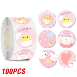 100-500pcs Cute Reward Stickers for Kids Children Kindergarten School Encouragement Students Games Toy Animals Stationery Labels (ONLINE ORDER ONLY)