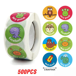 500pcs Cute Sticker for Kids Animals Face Reward Sticker for Classroom Teacher Supplies Motivational Scrapbooking (Online Order Only)