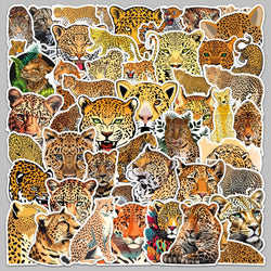 50Pcs Cartoon Leopard Graffiti Stickers for Helmet, Wall, DIY Decor (ONLINE ORDER ONLY)