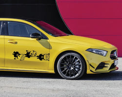 Anime Car Stickers External Accessories For Door Donnet Fashion Stickers Creative Sport PVC Vinyl Decals (ONLINE ORDER ONLY)