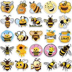 10/30/50PCS Kawaii Bee Cartoon Stickers Cute Decals Toys Decoration DIY Skateboard Phone Notebook fridge Cute Sticker For Kids (ONLINE ORDER ONLY)
