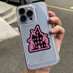 10/30/50pcs Cool Cartoon Black and Pink Gothic Stickers Aesthetic Decals DIY Laptop Notebook Phone Car Fridge Decoration Sticker (Online Order Only)