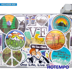 20/30/50Pieces Travel Stickers Climbing Hiking Camping Outdoor Explore for Phone Scrapbook Luggage Car Motorcycle Laptop Sticker (Online Order Only)