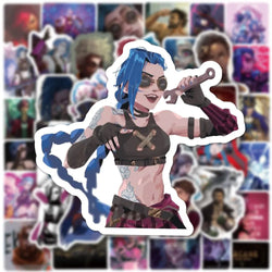 Arcane League of Legends Stickers Pack: DIY Toy, Laptop, Guitar, Car, Bike, Skateboard (ONLINE ORDER ONLY)