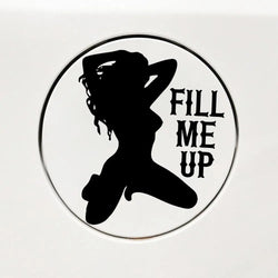 Funny Fuel Tank Cap Sticker for Car Decoration Sexy Beauty Exterior Accessories Stickers High Quality Waterproof Vinyl Decals (ONLINE ORDER ONLY)