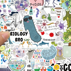10/30/50PCS Cute  Cartoon Biology Stickers Graffiti DIY Notebook Skateboard Phone Laptop Bike Car Decoration Funny Kids Toy Gift (ONLINE ORDER ONLY)