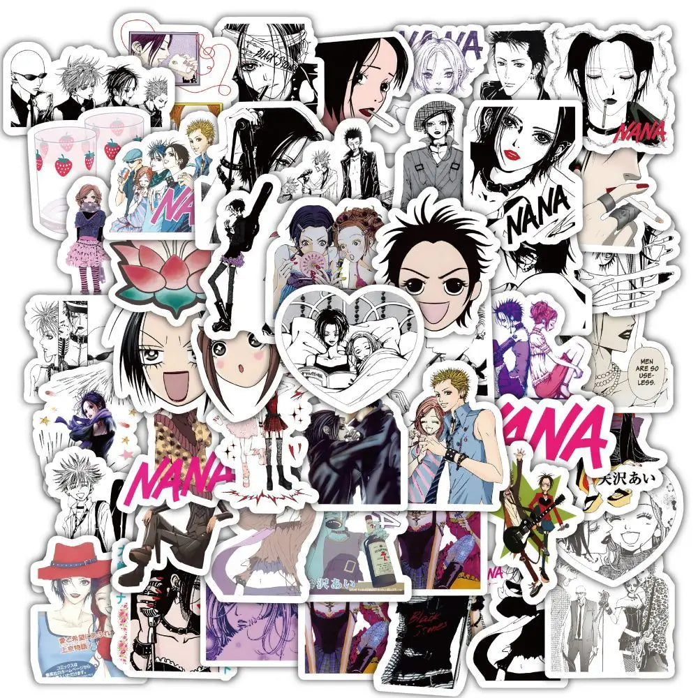 60PCS Komatsu Nana Anime Stickers for Skateboard, Phone, Luggage, Fridge, Bike, Kids Gifts (ONLINE ORDER ONLY)
