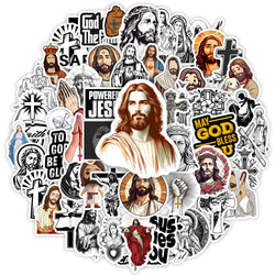 Jesus Bible God Christian Mary Stickers Art DIY Gifts Decal for Laptops Phones Scrapbook Luggages Fridges Decorative Waterproof (ONLINE ORDER ONLY)