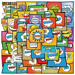Cartoon Explosion Anime Graffiti Stickers for Laptop, Luggage, Skateboard, Guitar - 10/30/53PCS (ONLINE ORDER ONLY)
