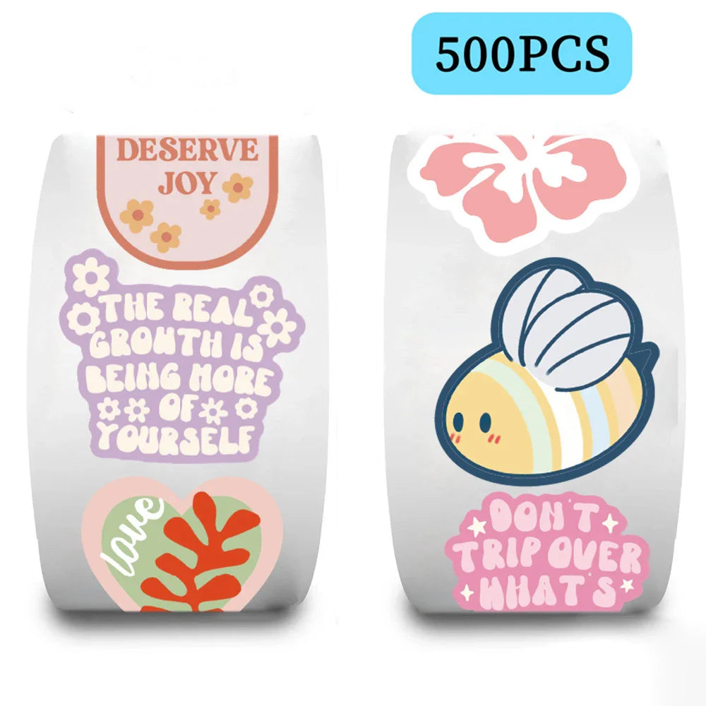 100-500pcs Cute Cartoon Animals Stickers Stationery Thank You Seal Stickers Anime Decals For Teacher Student Kids Toy (ONLINE ORDER ONLY)
