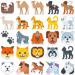10/52Pcs Cute Cartoon Animal Stickers Motorcycle Luggage Guitar Skateboard Cool Graffiti Sticker for Kid Decal Toys Gift (ONLINE ORDER ONLY)